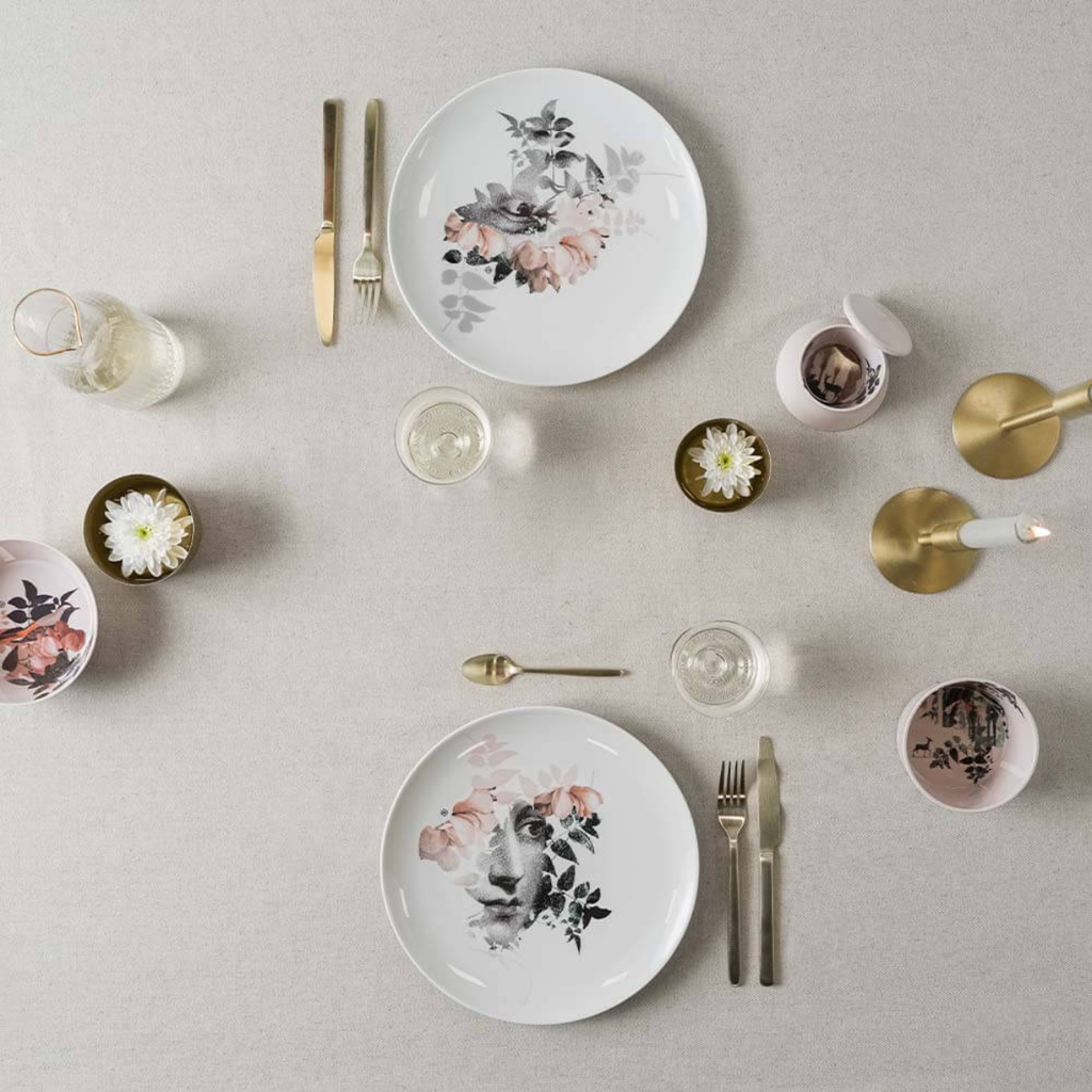 Ibride - Set de 2 assiettes en porcelaine 27 cm Alhambra