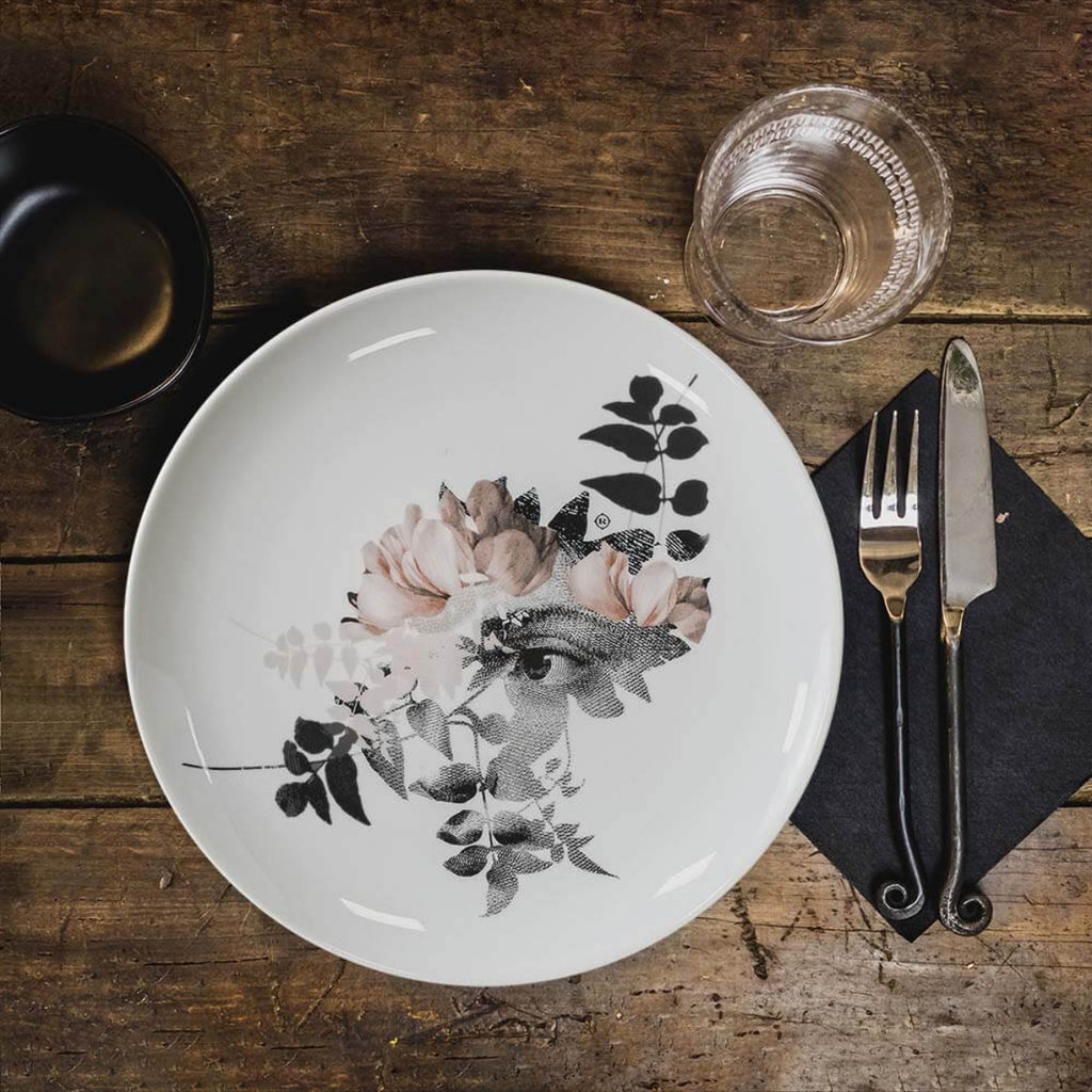 Ibride - Set de 2 assiettes en porcelaine 27 cm Alhambra