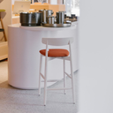 Miniforms - CLARETTA - Chaise haute en bois frêne et tissus orange