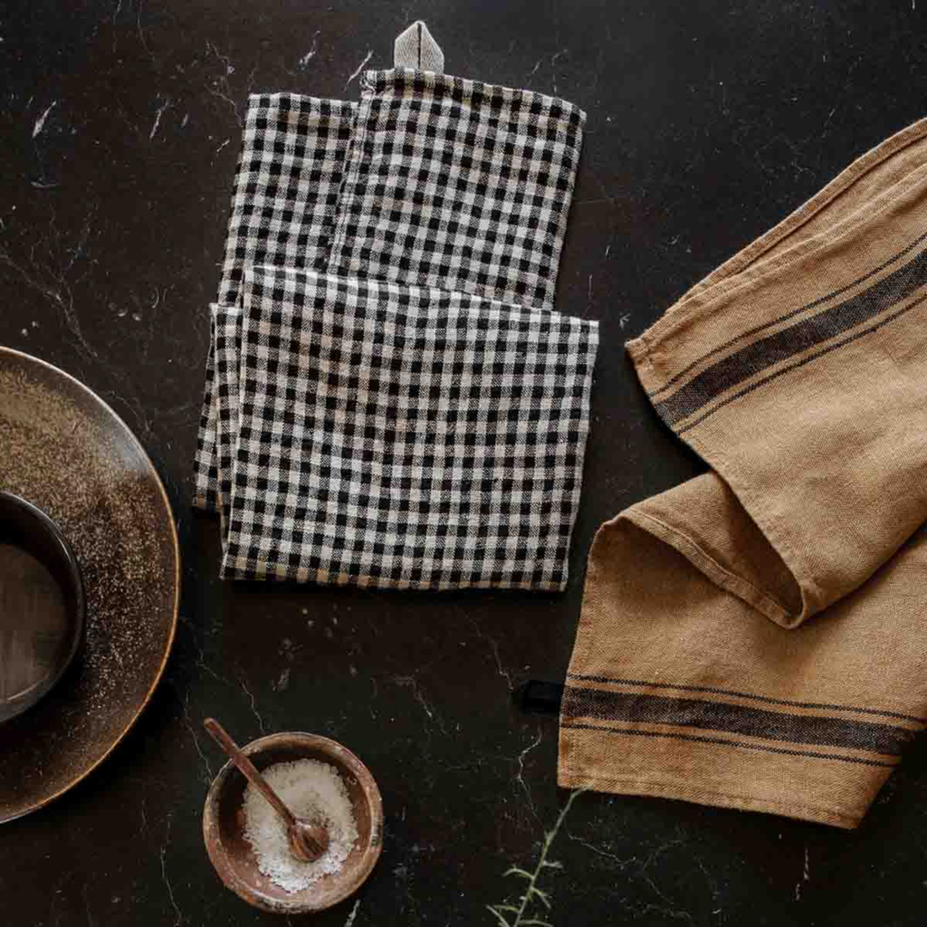 Haomy - PIANA - Set de 2 serviettes/sets de table