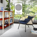 Miniforms - Fauteuil en bois noir et cannage "COLONY"