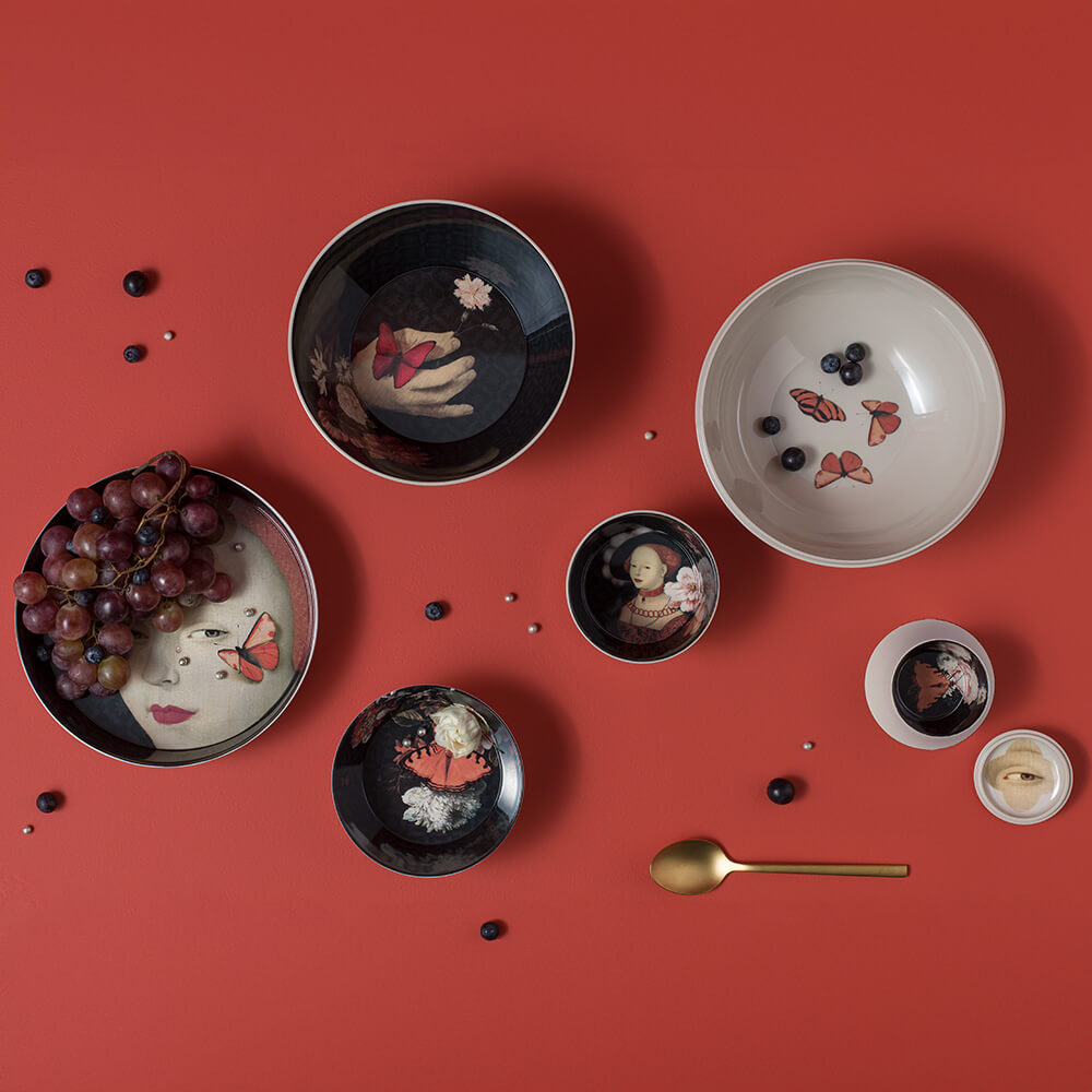 Ibride - Service de vaisselle empilable "MING MUSE"