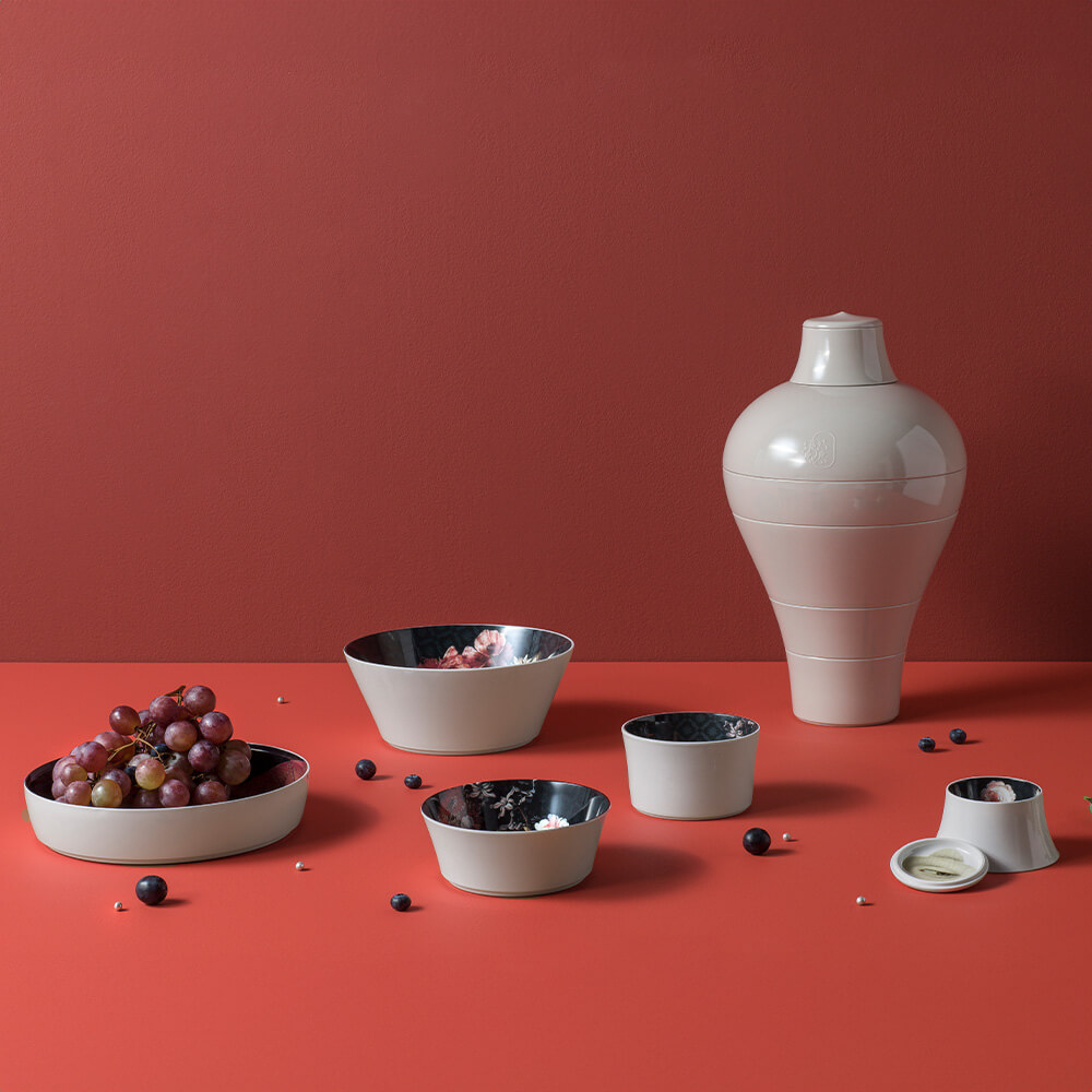 Ibride - Service de vaisselle empilable "MING MUSE"