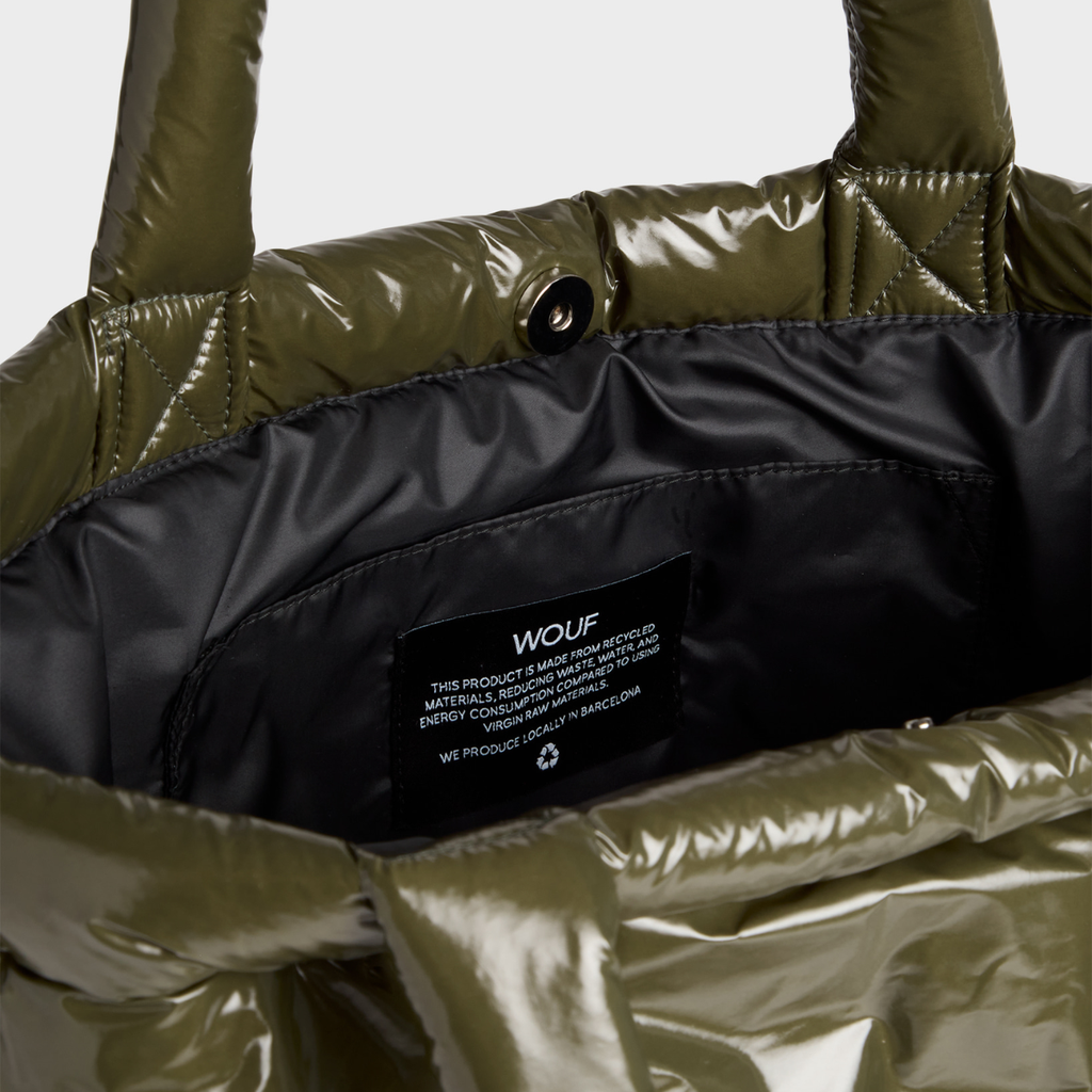 Wouf - GLOSSY - Tote bag kaki