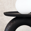 Mlle Jo - POPYLIGHT - Lampe de table frêne lasuré noir