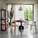 Miniforms - BRULLA - Chaise en noyer et cannage