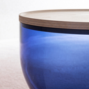 Miniforms - MASTEA - Table basse frêne/bleu