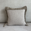 Omar - Coussin gris/beige 65x65 cm "PHILIPPA"