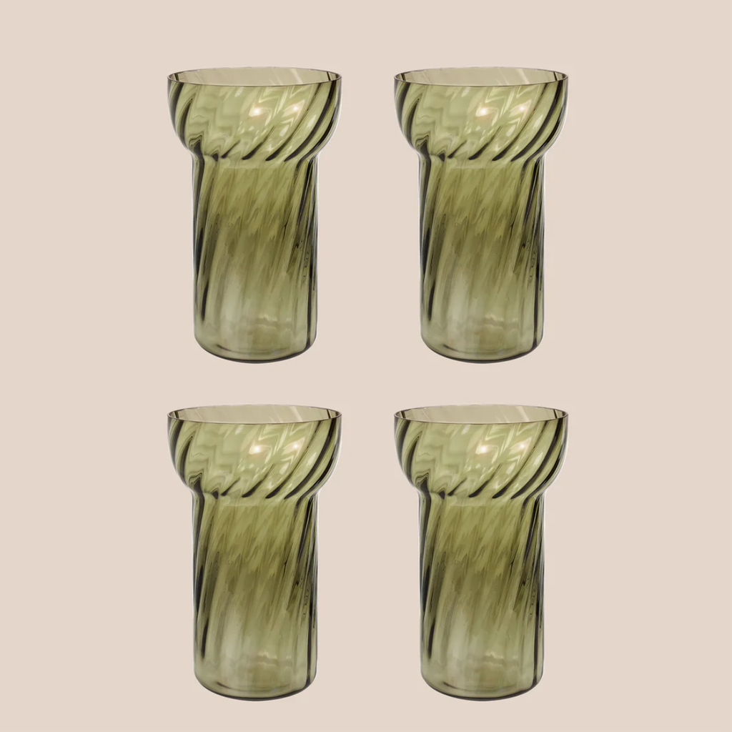 Margaux Keller - Set de 4 grands verres "PARASOL"
