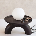 Mlle Jo - Lampe de table frêne lasuré noir "POPYLIGHT"