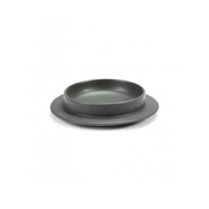 Valerie_objects - Plat gris anthracite "DISHES TO DISHES"
