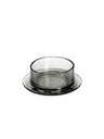 Valerie_objects - Plat gris transparent "DISHES TO DISHES"