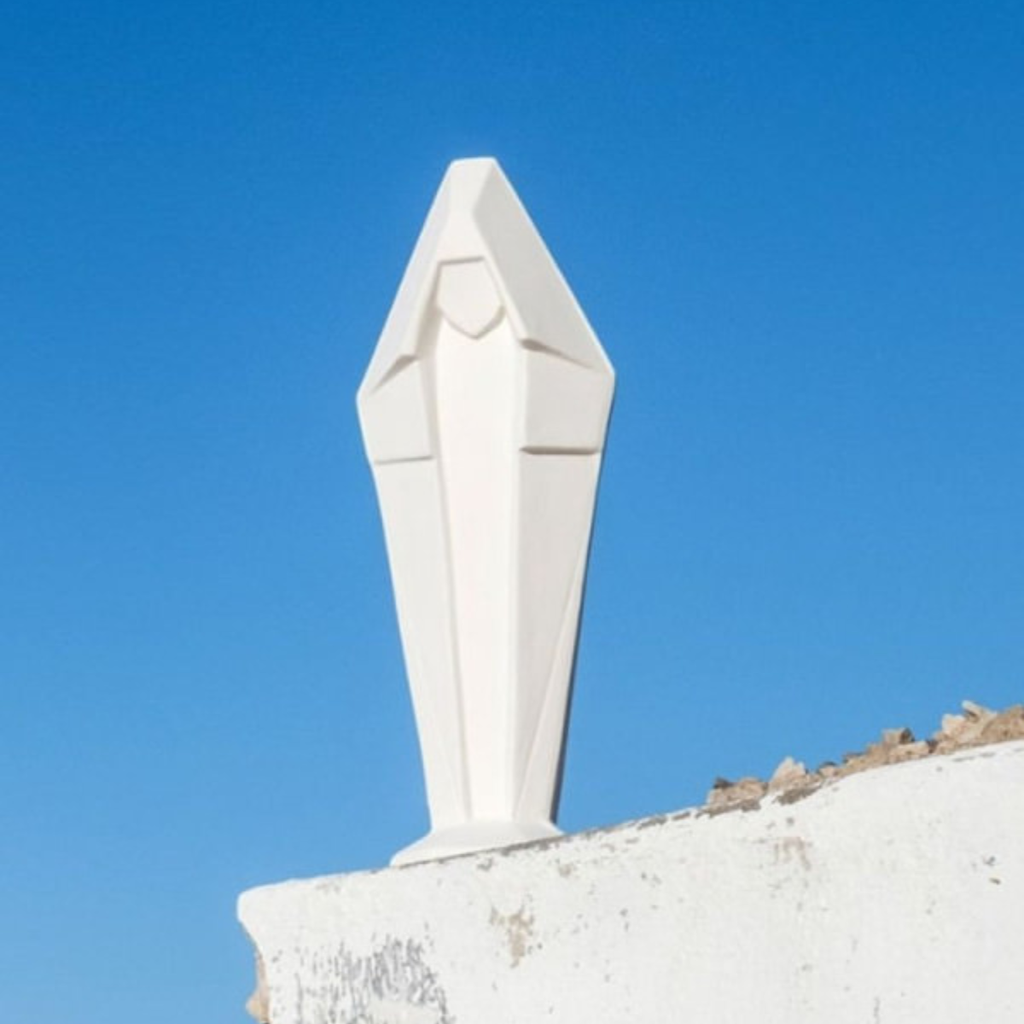 Monochromic - Vierge en céramique grand modèle blanc "DIVINE"