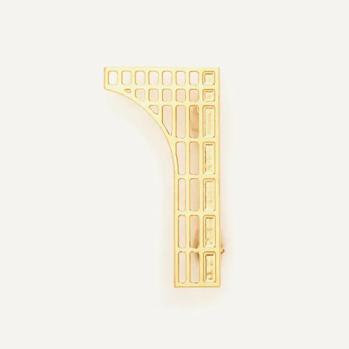 DJV - Broche dorée "TUILERIES DEMI ARCHE"