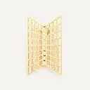 DJV. - Broche dorée "TUILERIES PERSPECTIVE"
