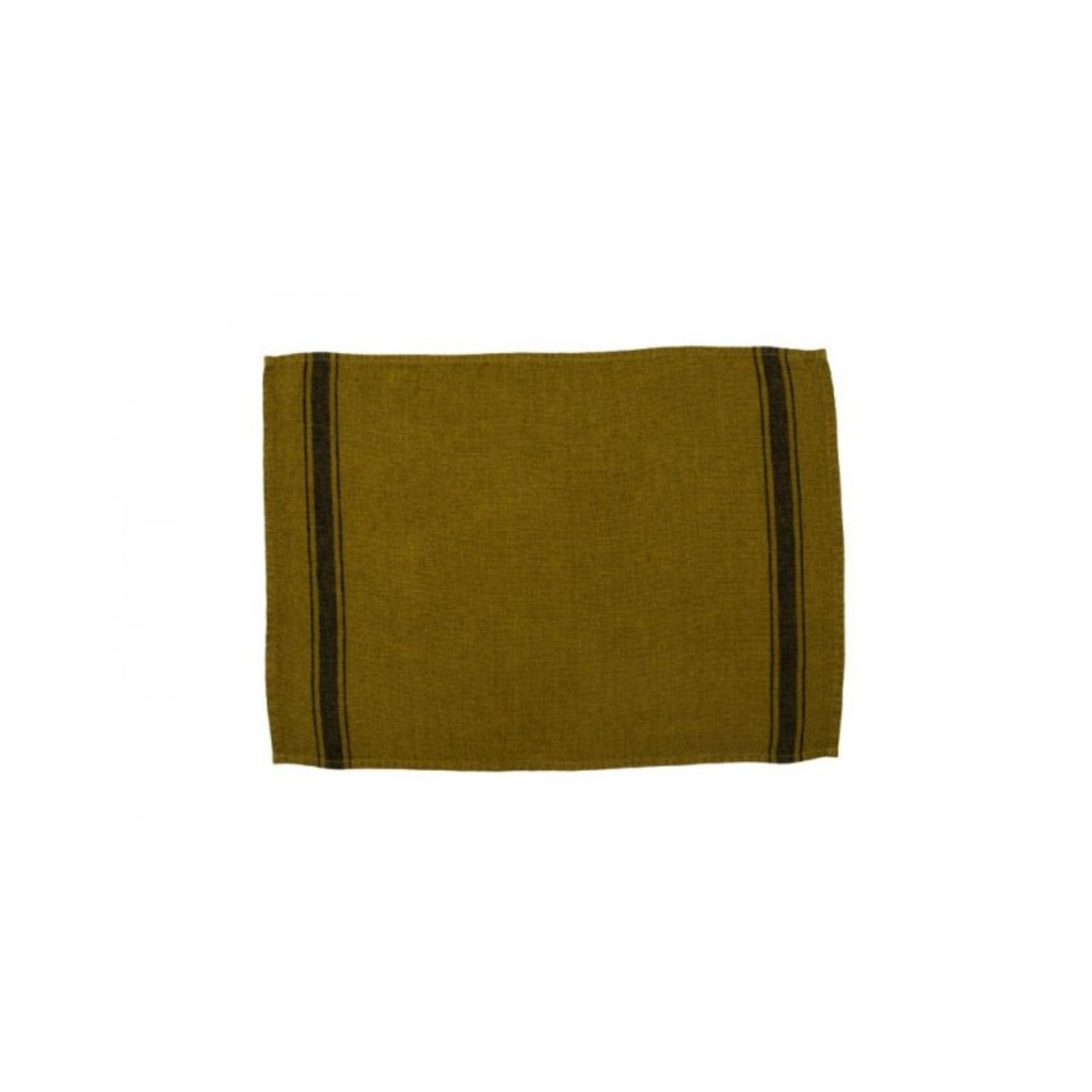 Haomy - Set de 2 set de table olive "OLBIA"