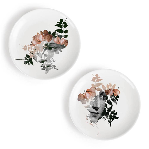 Ibride - Set de 2 assiettes en porcelaine 27 cm "Alhambra"