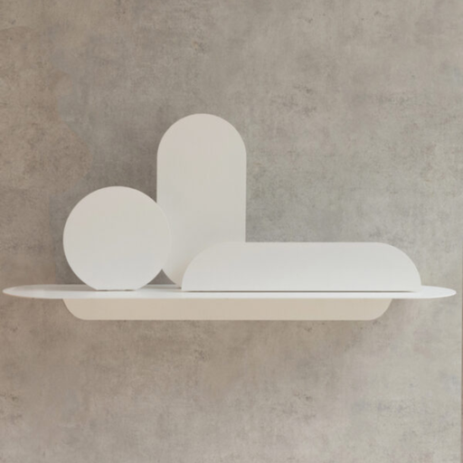 Mlle Jo - Etagère blanche en métal modulable "SIMPLY"