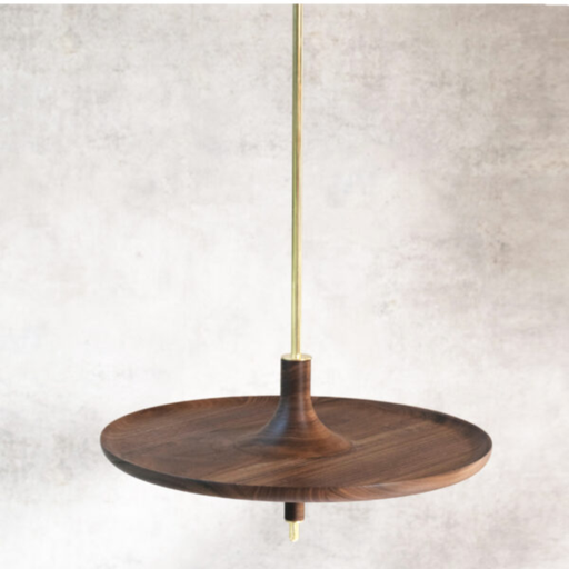 Mlle Jo - Noyer 38 cm tige laiton "TOUPY"
