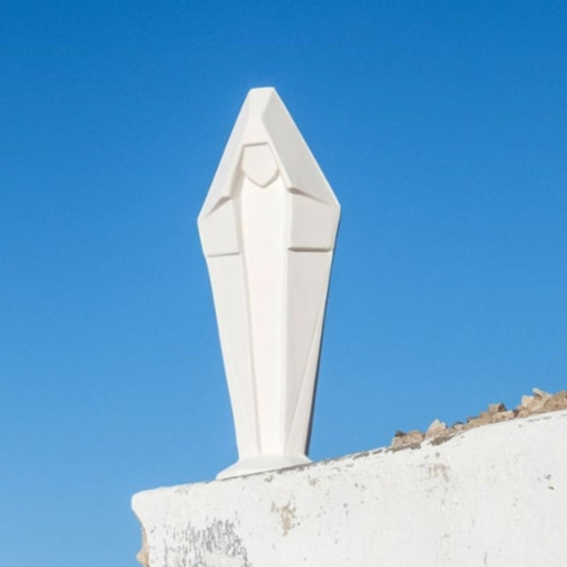 Monochromic - Vierge en céramique grand modèle blanc "DIVINE"