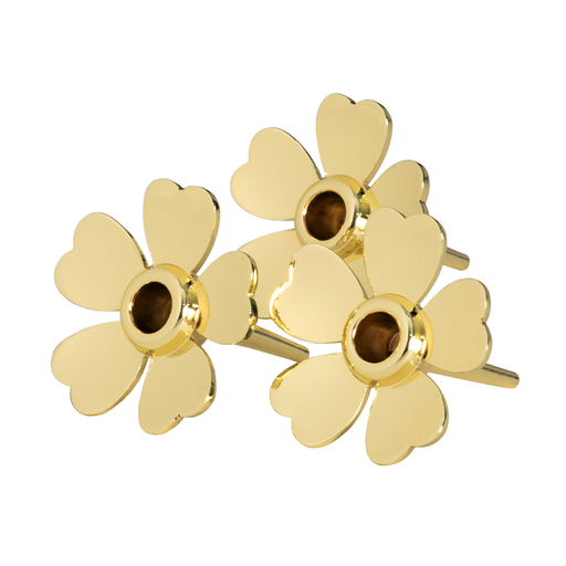 DHS - Set de 3 bougeoirs doré pour gâteau "ME TO YOU"