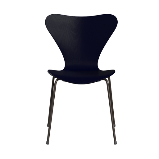 Fritz Hansen - Chaise en bois bleu nuit "SERIES 7™ 3107"