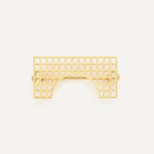 DJV - Broche dorée "TUILERIES ARCHE"