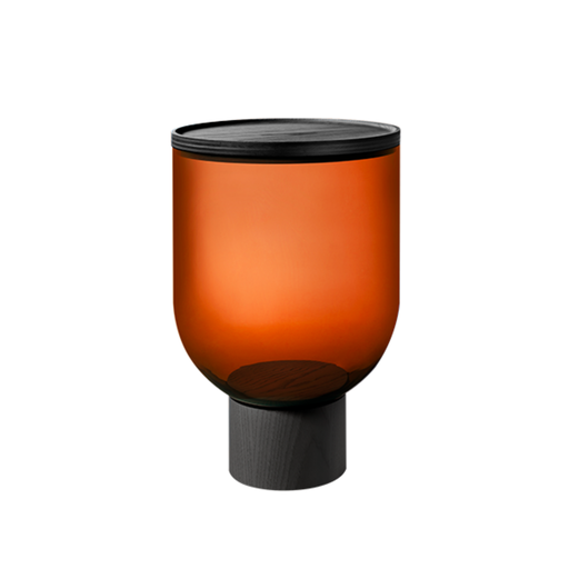 Miniforms - Table basse frêne teinté noir/ambre "MASTEA"