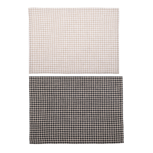 Haomy - Set de 2 serviettes/sets de table "PIANA"